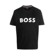 Tiburt Stijlvol T-shirt Hugo Boss , Black , Heren