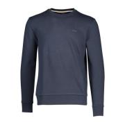 Donkerblauwe Ronde Hals Trui Hugo Boss , Blue , Heren