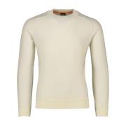 Beige Trui met Ronde Hals Hugo Boss , Beige , Heren