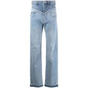 Patchwork Straight-Leg Jeans Isabel Marant , Blue , Dames