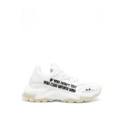 Heren Sneakers met Bedrukte Slogan John Richmond , White , Heren