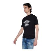 Grafisch Logo T-Shirt John Richmond , Black , Heren