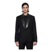 Pailletten Revers Blazer voor Heren John Richmond , Black , Heren