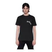 Logo Print T-Shirt John Richmond , Black , Heren