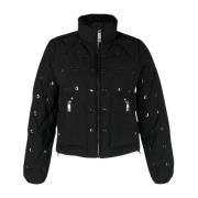 Korte donsjas met studs John Richmond , Black , Dames