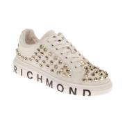 Dames Leren Sneakers met Studs John Richmond , White , Dames