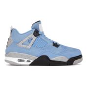 University Blue Retro 4 - Grade School Maatvoering Jordan , Blue , Dam...