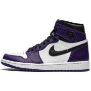 Stijlvolle leren sneakers voor heren Jordan , Purple , Heren