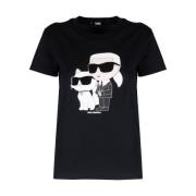 T-Shirts Karl Lagerfeld , Black , Dames