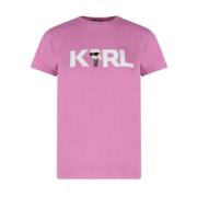 T-Shirt Karl Lagerfeld , Pink , Dames
