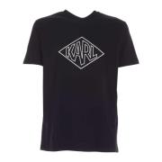 Zwart Logo Print Katoenen T-Shirt Karl Lagerfeld , Black , Heren