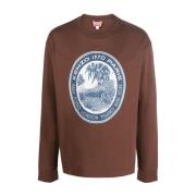 Bruine Sweatshirt Upgrade Casual Garderobe Stijl Kenzo , Brown , Heren