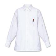 Shirt met logo Kenzo , White , Dames