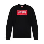 Sweatshirt met logo Kenzo , Black , Dames