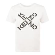 Lichte en Natuurlijke Witte Dames T-Shirt Kenzo , White , Dames