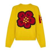 Katoen Wol Pullover Kenzo , Yellow , Dames