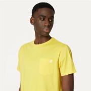 Stijlvolle Heren T-Shirt van Katoen K-Way , Yellow , Heren