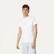 Premium Katoenen T-Shirt Collectie K-Way , White , Heren