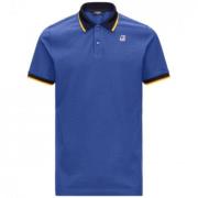 Totale Contrast Stretch Polo K-Way , Blue , Heren
