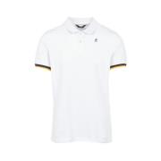 Polo Shirt K-Way , White , Heren
