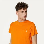 Klassieke T-Shirts K-Way , Orange , Heren
