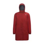 Sophie Micro Ripstop Marmotta Parka K-Way , Red , Dames