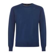 Sebastien Merino Regular Crew Neck Sweater in Bluette K-Way , Blue , H...