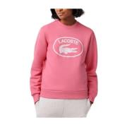 Roze Logo Sweatshirt Lacoste , Pink , Dames