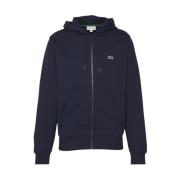 Blauwe Sweatshirt met Rits voor Heren Lacoste , Blue , Heren