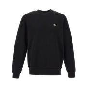 Klassieke Zwarte Biologisch Katoenen Sweatshirt Lacoste , Black , Here...