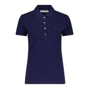 Logo Applique Slim-Fit Polo Shirt Lacoste , Blue , Dames