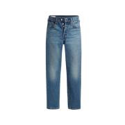 501 Crop Stand Off Jeans Levi's , Blue , Dames