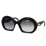 Excentrieke ronde zonnebril Lw40077I 5401B Loewe , Black , Unisex