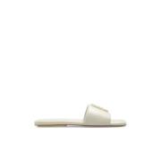 Slippers met logo Marc Jacobs , Beige , Dames