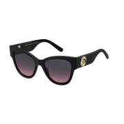 Zwarte Grijze Fuchsia Zonnebril Marc Jacobs , Black , Dames