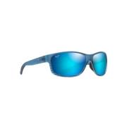 Blauwe Kaiwi Channel Zonnebril Maui Jim , Blue , Unisex