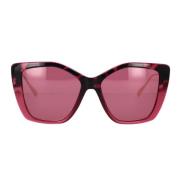 Geometrische zonnebril met rode lens Max & Co , Red , Dames