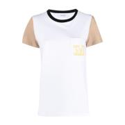 Klassieke Color Block Sweatshirt Hoodie Max Mara , White , Dames