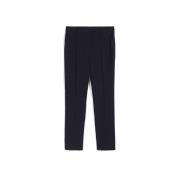 Blauwe Slim Fit Broek in Technisch Cady Max Mara , Blue , Dames