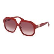 Trendy zonnebril voor vrouwen Max Mara , Red , Dames