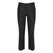 Zwarte Broek van Vloeibare Stof Max Mara , Black , Dames