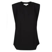 Zwart Mouwloos T-Shirt Michael Kors , Black , Dames