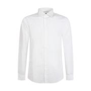 Witte Katoenen Overhemd voor Heren Michael Kors , White , Heren