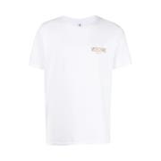 Witte Casual T-shirt voor Heren Moschino , White , Heren