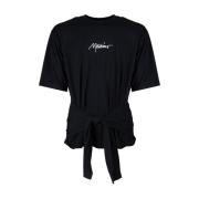 Dubbel Fit Zwart T-Shirt Moschino , Black , Heren