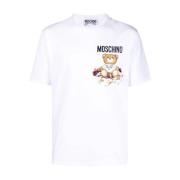 Teddy Bear T-Shirt - Maat: 54 Moschino , White , Heren