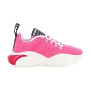 Teddy Bubble Dames Sneakers Moschino , Pink , Dames