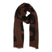 Wollen Sjaal, Blijf warm en stijlvol deze winter Moschino , Brown , He...