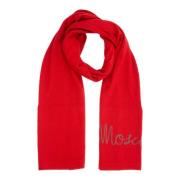 Winter Wollen Sjaal Moschino , Red , Dames