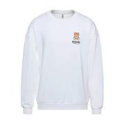 Suddenra Logo Teddybeer Sweatshirt Moschino , White , Heren